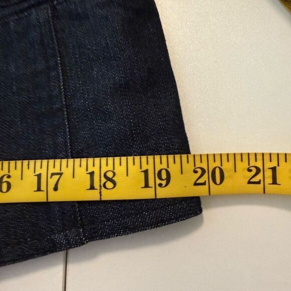 Ellen Tracy Dark Wash Denim Jacket Sz 10 Career, Preppy, Dark Academia - Picture 12 of 13